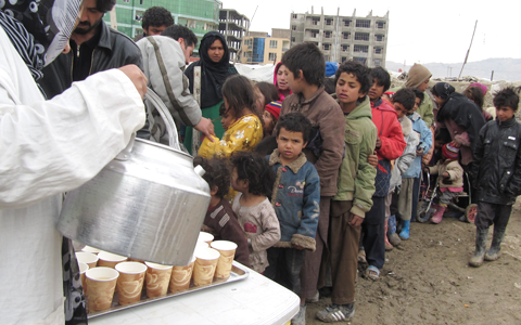阿富汗儿童供餐