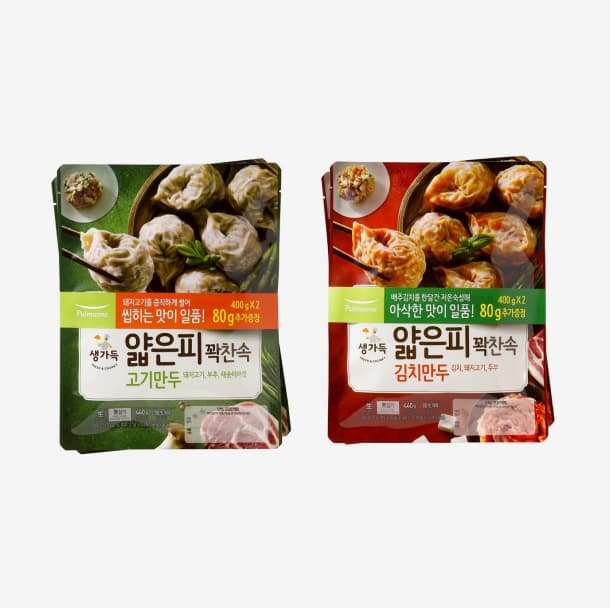 얇은피꽉찬속만두 제품 이미지